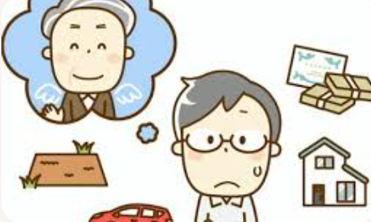 "相続税によって財産が三代で消えるイメージ"