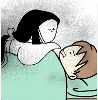 「金縛り(かなしばり)」は、身体が動かせないように強く縛られている状態を意味する言葉。